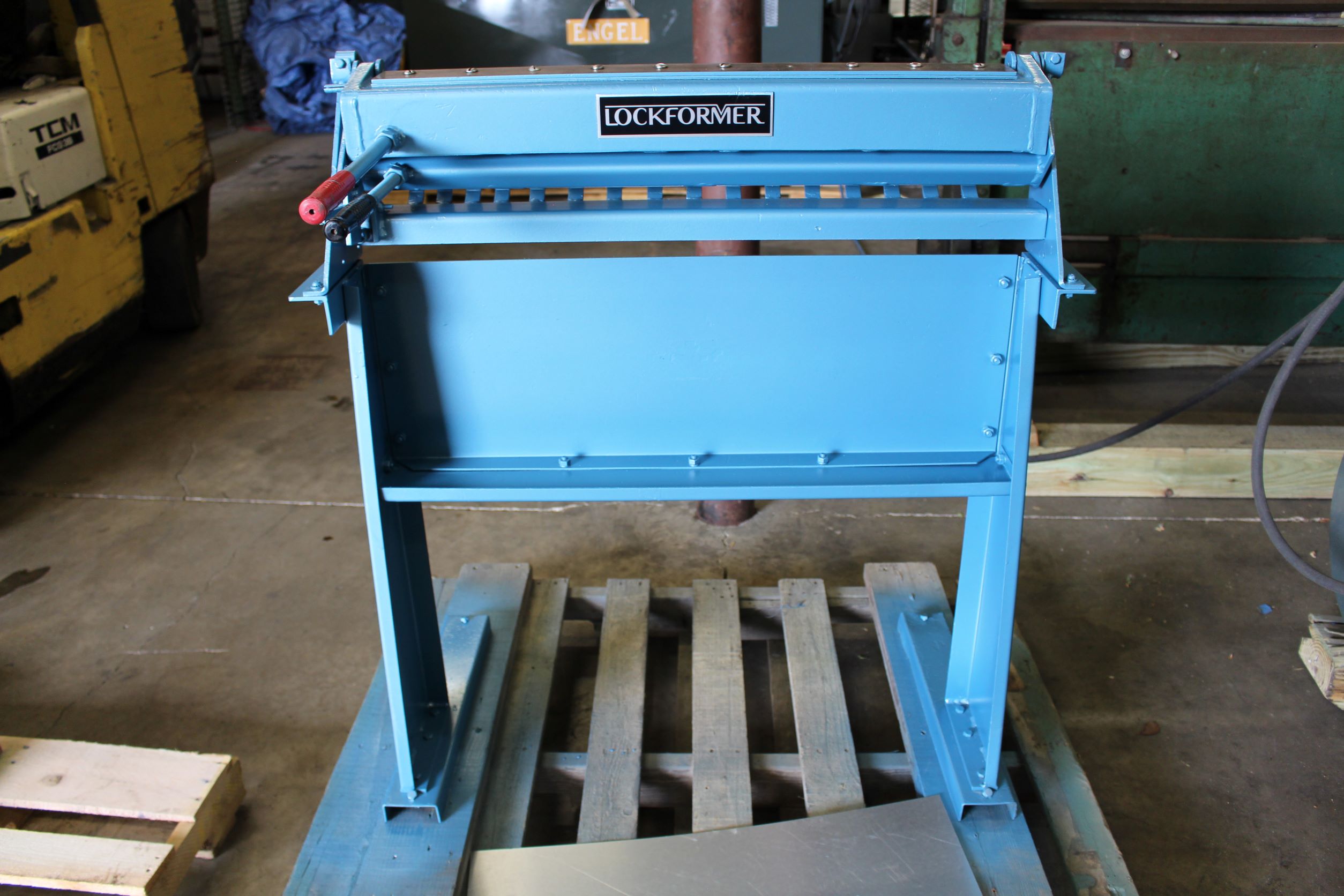 Used Lockformer Cleat Bender w/ Stand Cleat Folders Used Sheet